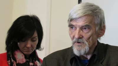 Jurij Dmitriev efter en av domstolsbehandlingarna 2018 då han ännu var på fri fot