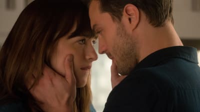 Het omfaning mellan Anastasia och Christian.