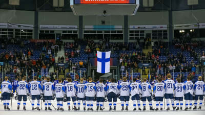 Finland redo för match.
