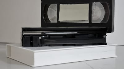 VHS-kassetter.