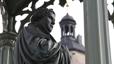 Staty av Martin Luther i Wittenberg