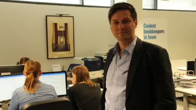 Markus Seppänen driver för bokföringsbyrån Profitcount.