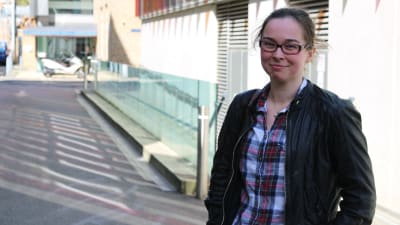 Sofie Schauman från Helsingfors är en av de några hundra finländare som studerar i Storbritannien.