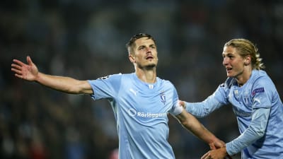 Markus Rosenberg målskytt mot Olympiakos i Champions League.