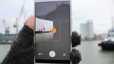 Panoramabildtagning med smarttelefon.