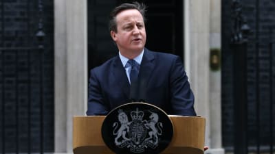 Storbritanniens premiärminister David Cameron i London den 20 februari 2016.