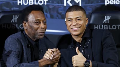 Pelé och Kylian Mbappe träffades i Paris
