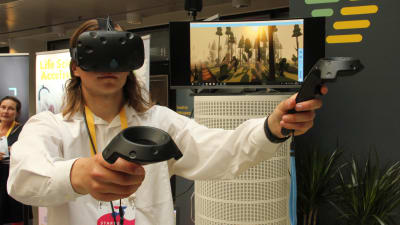 Ege Jespersen som utvecklat spelen är en av grundarna till bolaget Gonio VR.