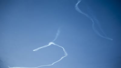 Syrien avfyrade luftvärnsraketer mot de anfallande israeliska stridsplan