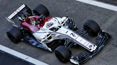 Kimi Räikkönen körde sin Sauberbil i Abu Dhabi.