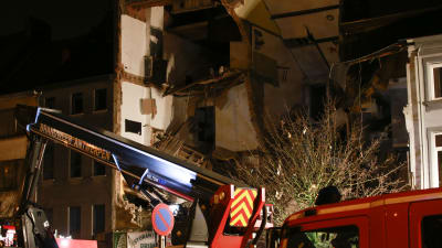 Bostadshus rasade i Antwerpen- 