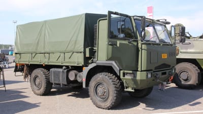 Den här bilen kolliderade i Raseborg.