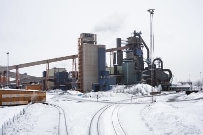 Masugnen vid Luleå stålverk.