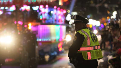 New Orleans efter incidenten då en pickup körde in i en folkmassa.