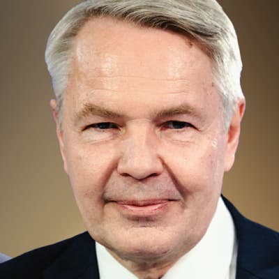 kuvakollaasi, missä Olli Rehn, Pekka Haavisto sekä Mika Aaltola