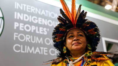 ursprungsbefolkning på klimatmötet i Glasgow