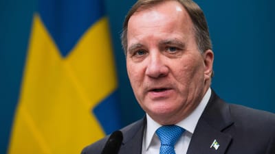 Sveriges statsminister Stefan Löfven den 31 mars 2020.