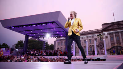 Rod Stewart uppträdde på konserten till drottning Elizabeths ära den 4 juni 2022.