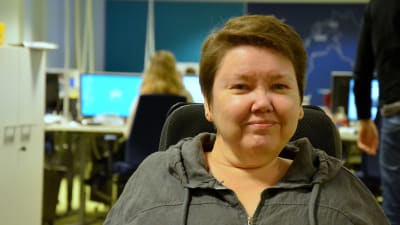 Carola Lithén i Yle Österbottens nyhetslandskap.