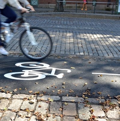 Cykelväg i Helsingfors