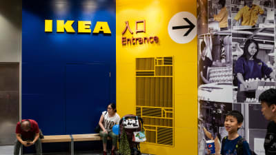 Ikean huonekaluliike Megabox-ostoskeskuksessa Hongkongissa.
