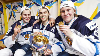 Jesse Puljujärvi, Sebastian Aho och Patrik Laine