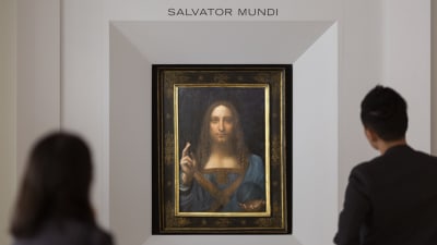 Leonardo da Vincis "Salvator Mundi" såldes för rekordsumman 380 miljoner euro vid Christies i New York 