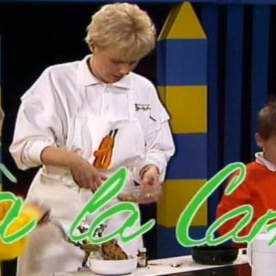 Barn lär sig kocka raw food, 1990
