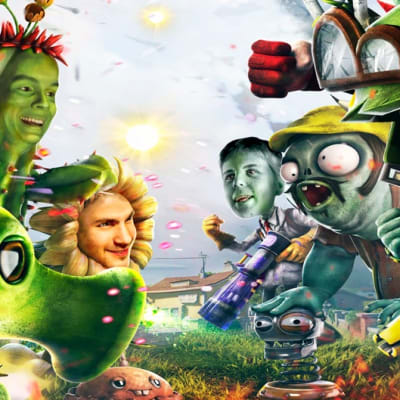 Striimaajat vastakkain Plants vs. Zombiesissa