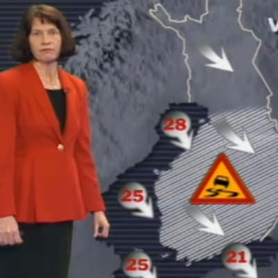 Meteorolog Pia Bremer varnar för kraftiga vindar och halka