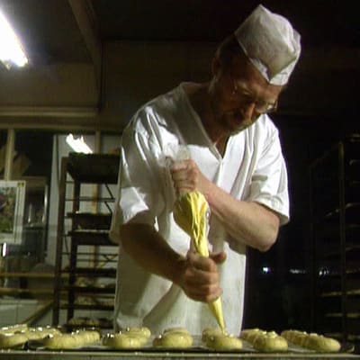 Halmes bageri i Köklax (bilden tagen ur ett program från år 1995).