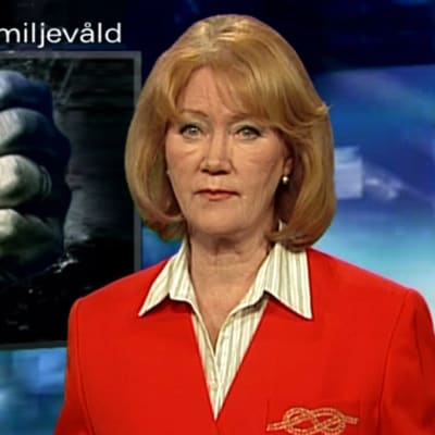 Monica Welling om familjevåld i TV-nytt, Yle 2006