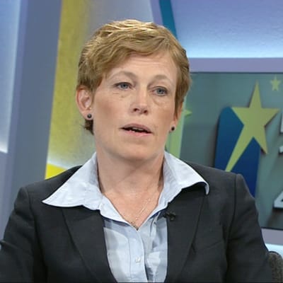 Aamu-tv:n vaalitentissä RKP:tä edusti Christina Gestrin.