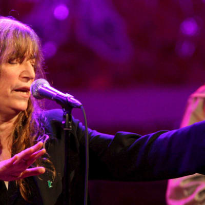 Muusikko ja runoilija Patti Smith esiintyy Palau de la Musicalla Barcelonassa 2011.