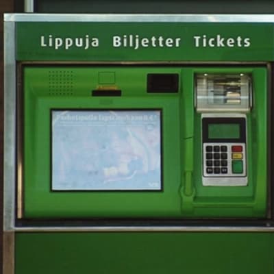 VR:n lippuautomaatti Helsingin rautatieasemalla.