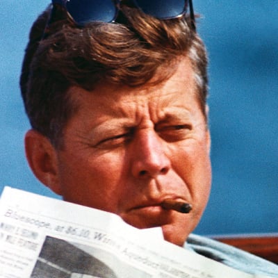 John F. Kennedy Hyannis Portissa, Massachusettsissa elokuussa 1962.