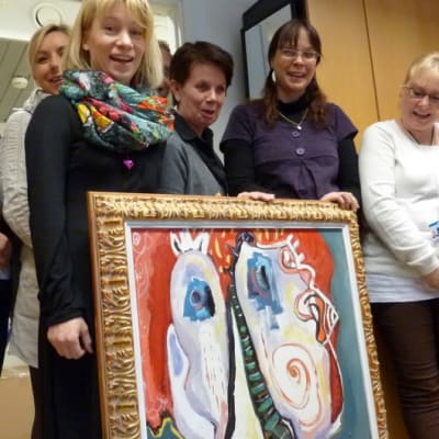 Petra Määttänen ja työkaverit.