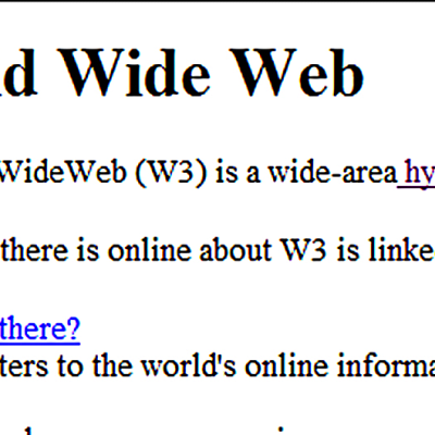 Maailman ensimmäinen www sivu