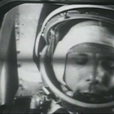 Kosmonautti Juri Gagarin avaruuslennolla