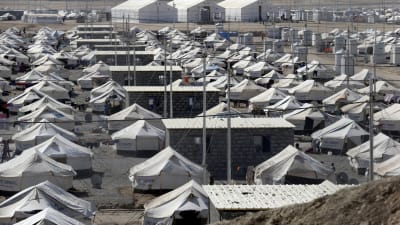 Flyktinglägret Debaka i utkanterna av Erbil 22.10.2016. Flyktinlägret etablerades för två år sedan och där bor ungefär 31 000 människor som flytt undan IS från byar och städer nära Mosul.