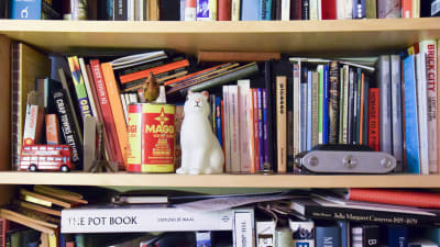 bild av böcker i en bokhylla