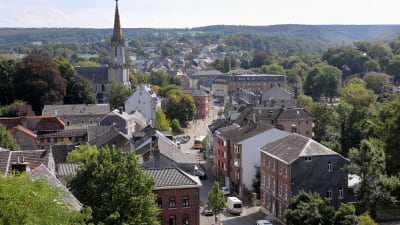 Bild på staden Eupen i tyskspråkiga Belgien. 