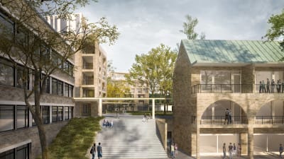 En arkitekts vision över Smedsgatan vid Samppalinnabacken