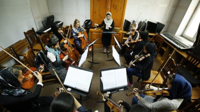 Unga musiker i musikskolan ANIM.
