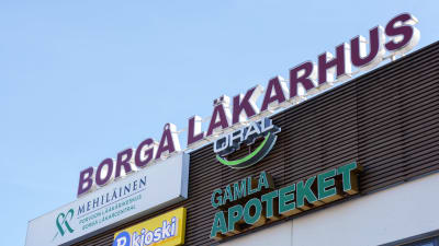 skylt på borgå läkarhus