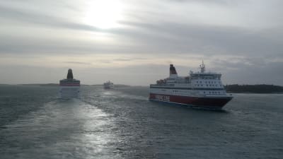Passagerarfartyg utanför Mariehamn