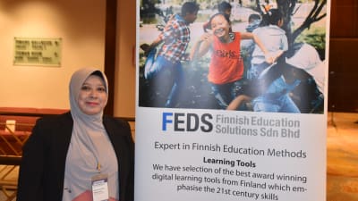 Norhaili Mohd Kassim blev bekant med Mumins språkskola för två år sedan. Hon är övertygad om att alla malaysiska skolor skulle gynnas av att ta programmet i bruk.