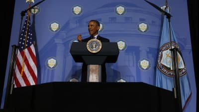 President Obama talar om cybersäkerhet