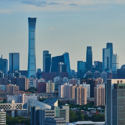 Pekingin horisontti, korkeita rakennuksia