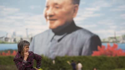Porträtt av Kinas förre ledare Deng Xiaoping i Shenzhen.